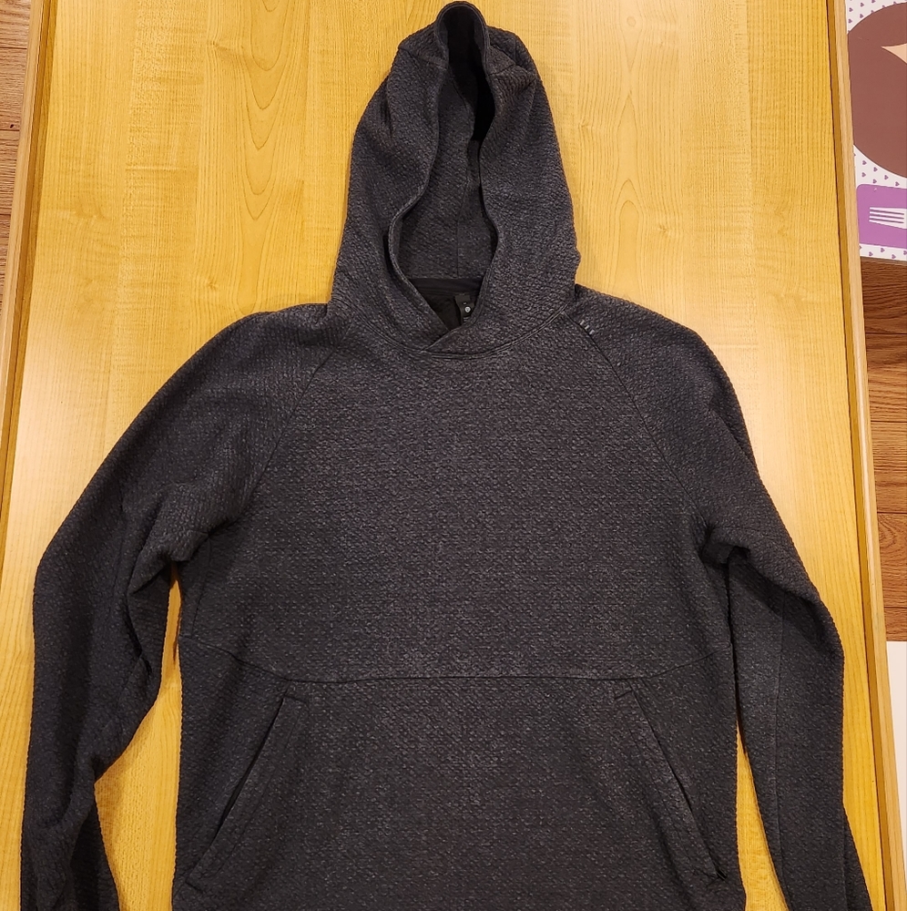 Men's Lululemon At Ease Hoodie - Medium - heathered black